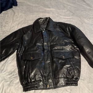 Classic Black Bomber Jacket